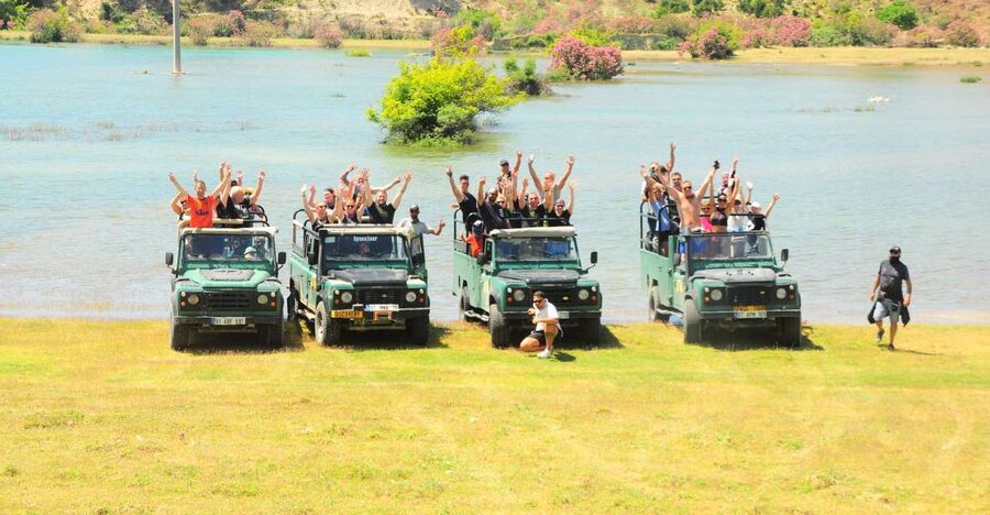 Side: Green Canyon and Waterfall Jeep Safari with Lunch - Green Canyon and Oymapinar Dam, where the photos make sense
