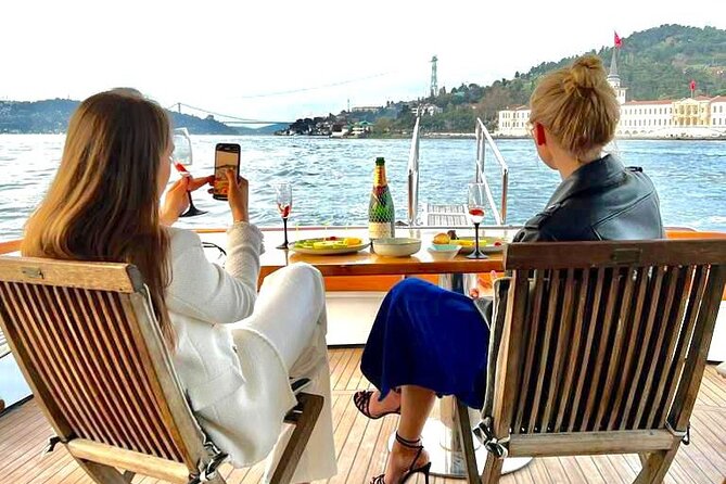 Sunset or Daytime Istanbul Guided Luxury Yacht Cruise with Snacks - Rumeli Hisarı, the Ottoman fortress that makes the Bosphorus feel narrow