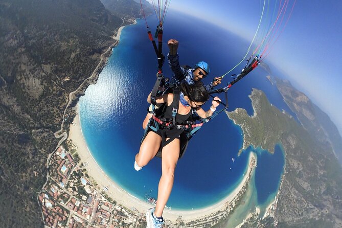 Tandem Paragliding Flight Experience Babadağ Mountain Fethiye - Stop-by-stop: Babadağ prep, then landing near the Ölüdeniz bay