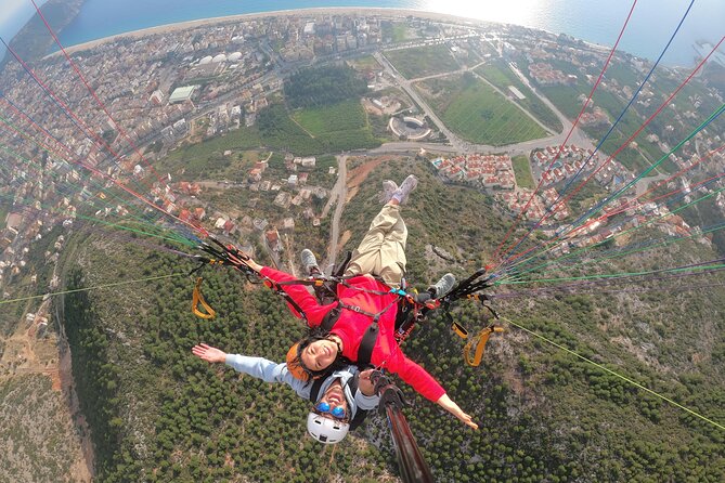 Tandem Paragliding from Antalya (Best Price) - Tandem paragliding over Alanya, with Cleopatra Beach in your flight plan