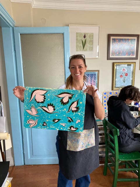 Turkish Marbling Paper Ebru Art Workshop - The 2-hour workshop flow, from materials to finished keepsake