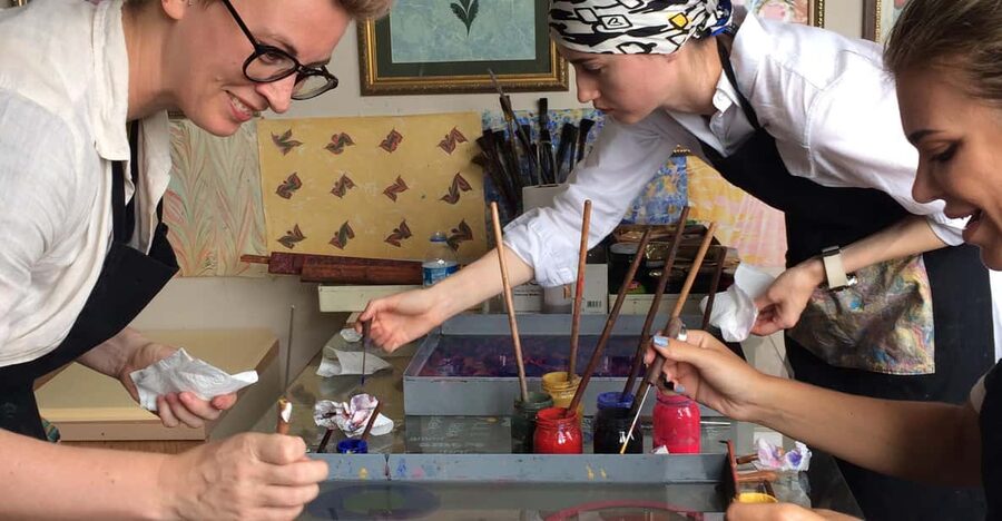 Turkish Marbling Paper Ebru Art Workshop - Take-home value: why $64 can feel fair for Ebru art