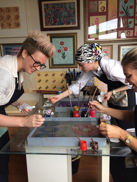 Turkish Marbling Paper Ebru Art Workshop - Sultanahmet location: great views, easy pairing with your Istanbul day